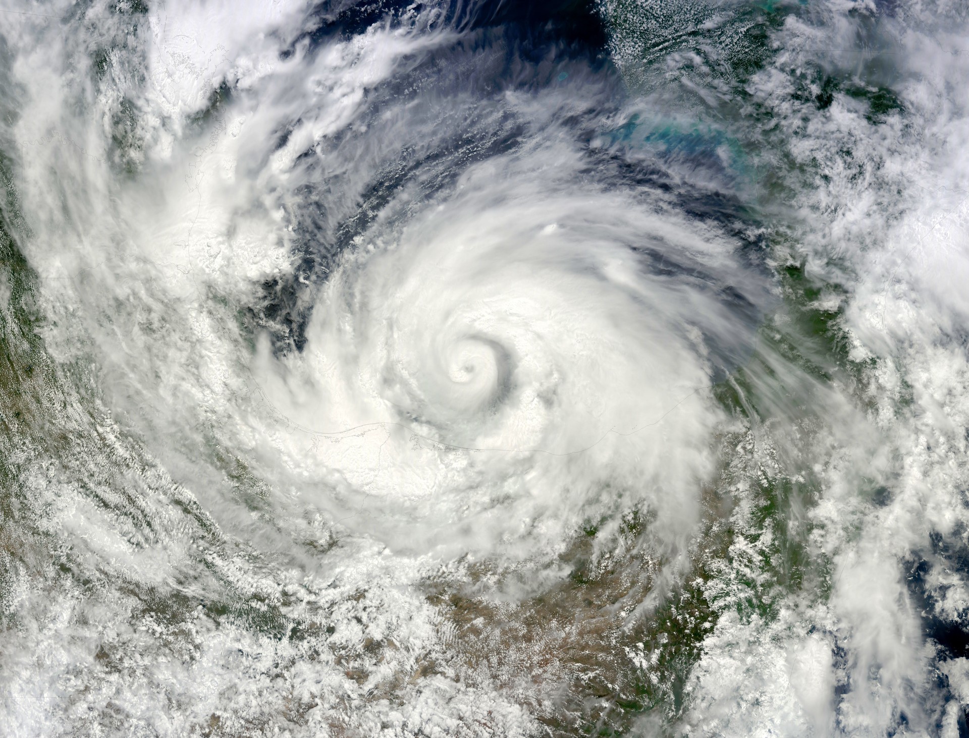 Top view of Hurricane Alex, Atlantic Hurricane. Elements of this image furnished by NASA.