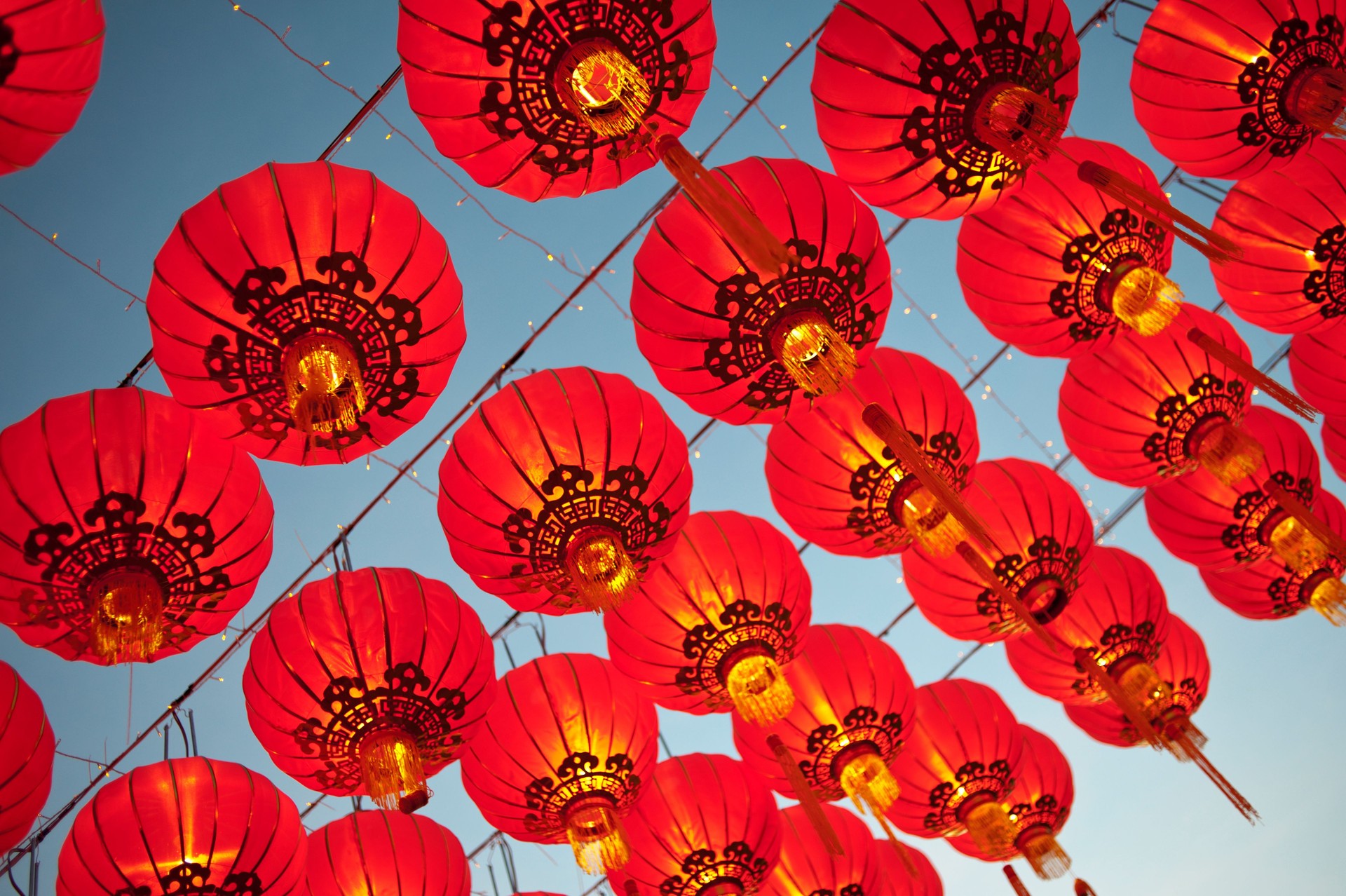 Red Asian Lanterns